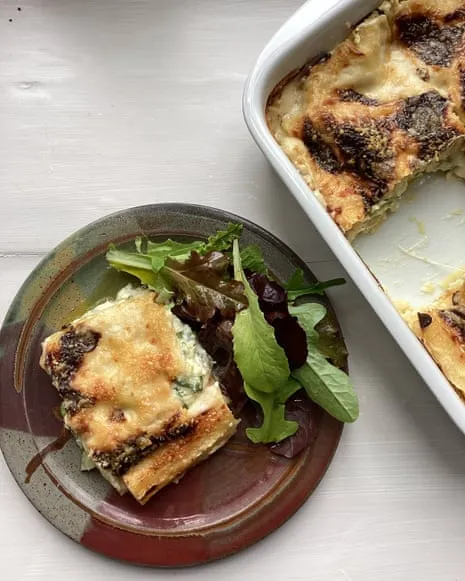 A Classic Creation for Lasagne with Courgette and Cheese Medley